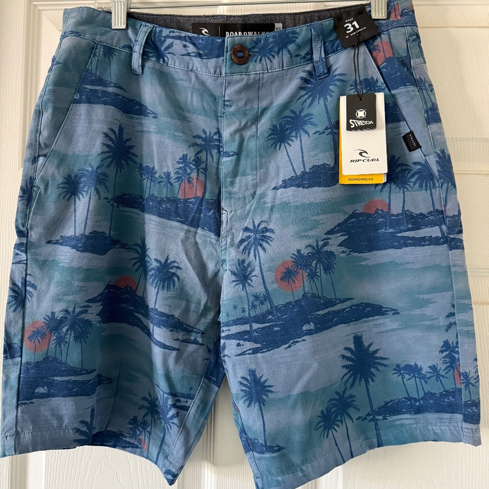 Rip Curl Boardwalk Dreamers 19" Walk Shorts - Dusty Blue